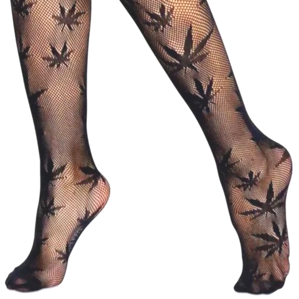 420 CANNABIS POT LEAF - Thigh Highs